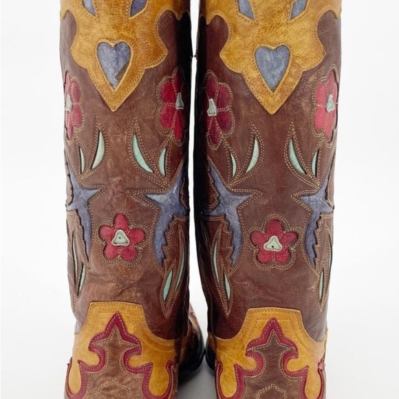 RARE Old Gringo Tan and Red Western Boots - Picture 9 of 16